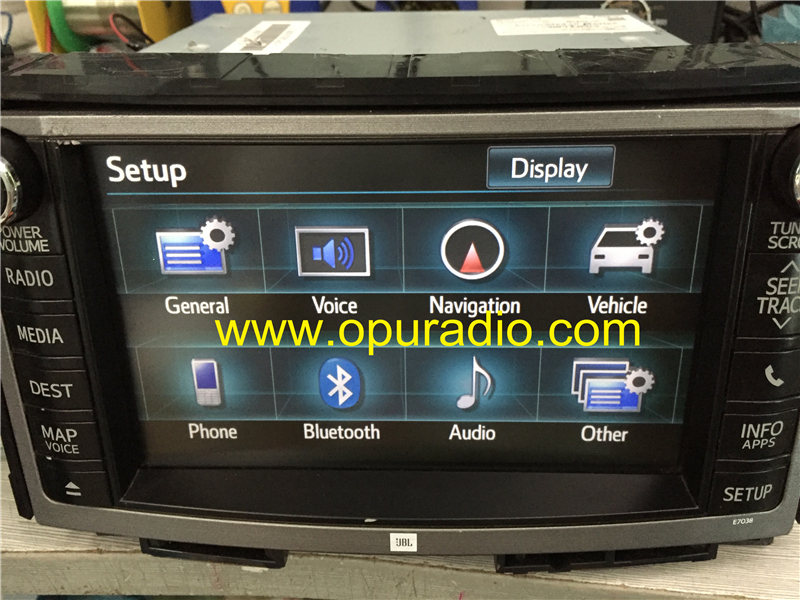 Fujitsu Ten 86107-0T020 86107-0T030 86107-0T011 86107-0T012 JBL Radio E7042 E7038 HDD Navigation Media MAP voice APPS Phone Bluetooth for 2012-2014