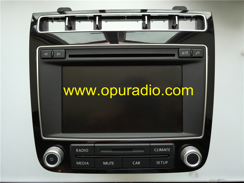 VW RCD550 7P6035162B P6035195D Volkswagen 2015-2016 Touareg 7P Stereo Radio Alpine 6 Disc CD changer Audio Media Phone SD Card Bluetooth Climate MP3