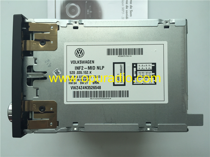 100% Brand New VOLKSWAGEN INF2-MID NLP CD PLAYER MP3 2DIN RCD200 5Z0035152KX for VW Golf Polo 2007-2014 car Radio AM FM Bluetooth phone SD Card USB AU