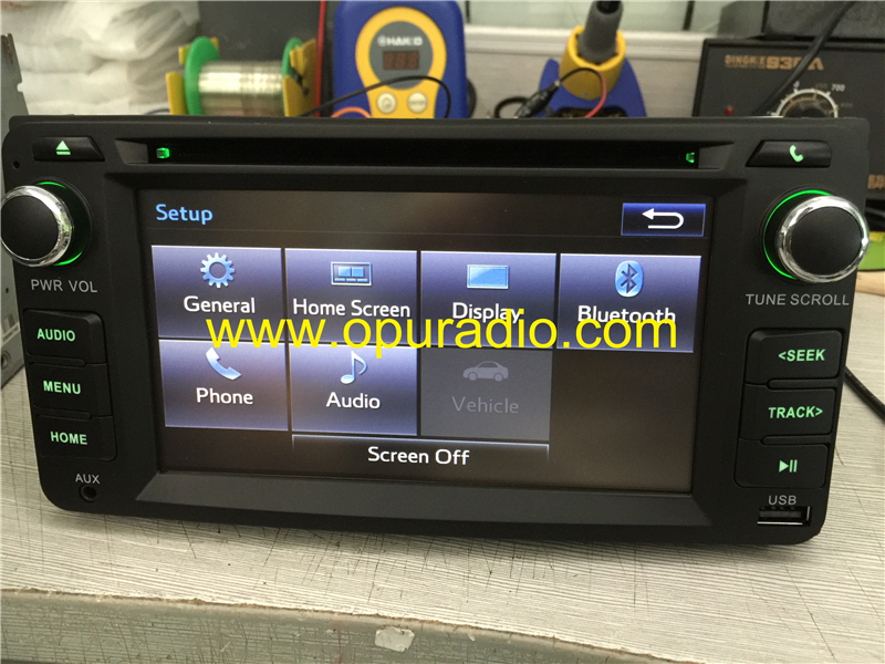 Toyota 86140-0E150 face10.2CM*20.3CM Fujitsu Ten CD Radio Bluetooth Phone USB AUX Camera AM FM for 2009-2013 Corolla CD player a lots of Toyota includ