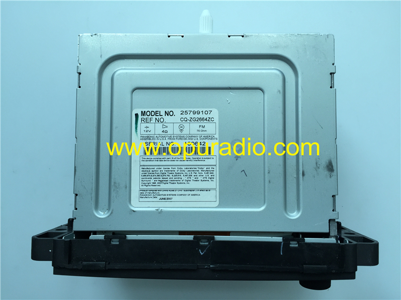 GM 25799107 20757520 22736964 25858586 Panasonic Automotive systems CD Player DVD Audio Video AUX for 2007-2009 Pontiac TORRENT SUV car radio