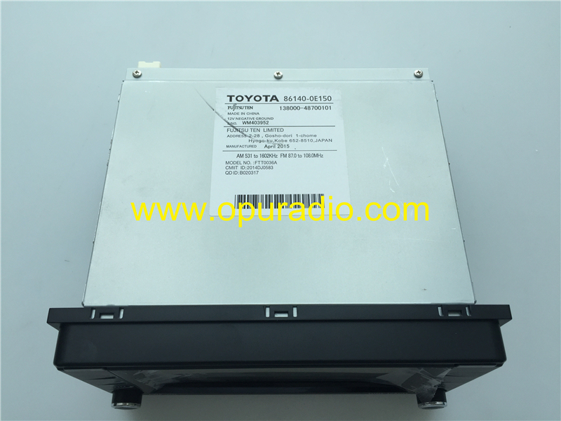 Toyota 86140-0E150 Fujitsu ten CD player face10CM*20CM touch screen Bluetooth Microphone USB AUX Camera AM FM for Corolla Highlander RAV4 car radio