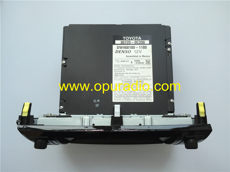 TOYOTA 86120-0C330 DW468100-1180 for Sequoia SR5 Limited Platinum2010-2015 Tundra 2010-2013 JBL RADIO RECEIVER DENSO Navigation WMA MP3 GPS 4CD change