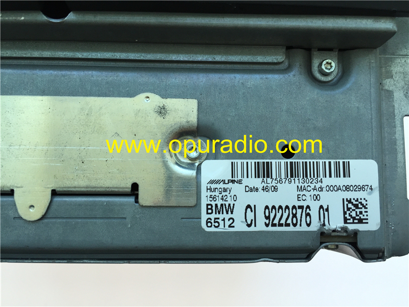 BMW 6512 CI 9222876 single CD/DVD Navigation GPS head unit for BMW E60 E61 OEM CIC 2010 528I 550I 535I car radio 5 series audio media