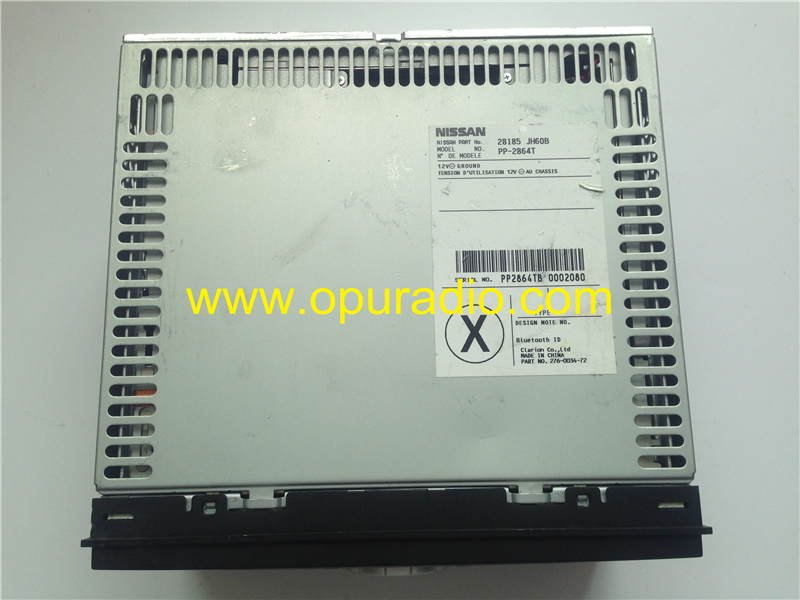 NISSAN 28185 JH60B 6CD CHANGER MP3 CY24D Clarion PP-2864T for Nissan X-Trail T31 OEM Factory car radio Russia lock