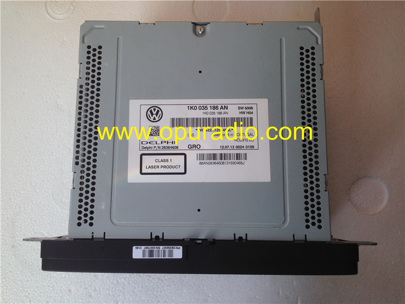 DELPHI 1K0 035 186 AN single CD radio RCD310 EU with decode unlock for most VW Scirocco Golf Giguan Touran MAGOTAR Jetta Skoda-Fibia car audio MP3