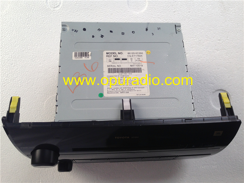 Brand new TOYOTA 51856 JBL 6CD changer WMA MP3 86120-0C260 CQ-ET1760X head unit for SEQUOIA receiver 08-10 USA Canada version