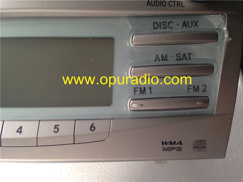 TOYOTA 86120-06190 CQ-ES8660X Matsushita 6 CD changer MP3 WMA for Camry A51823 receiver 07-09 JBL car radio US Canada version