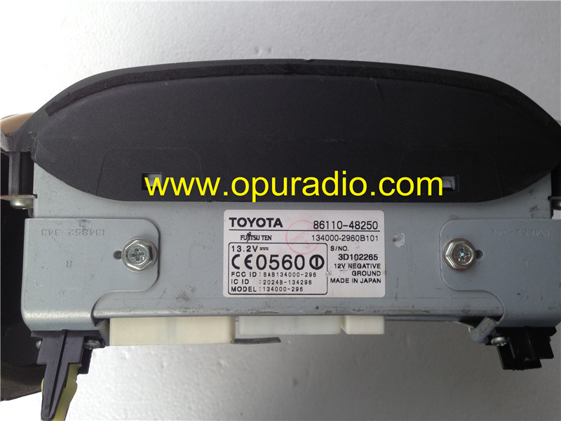 TOYOTA 86110-48250 Fujitsu ten completed Display with touch for Lexus RX330 RX350 Navigation car radio GPS audio