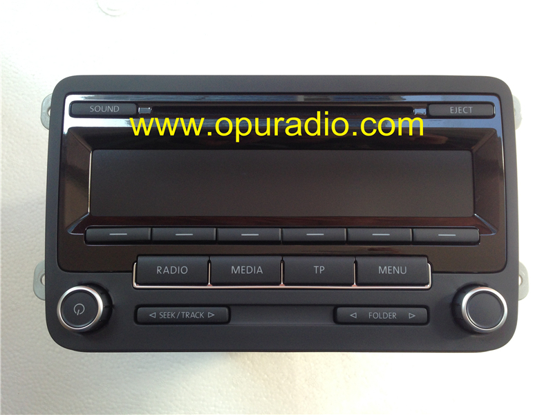 Bosch single CD MP3 head unit RCD310 1K0 035 186 AN Made in Portugal for VW Radio LOW EU UP2 with decode unlock Golf Jetta Passat Beatles