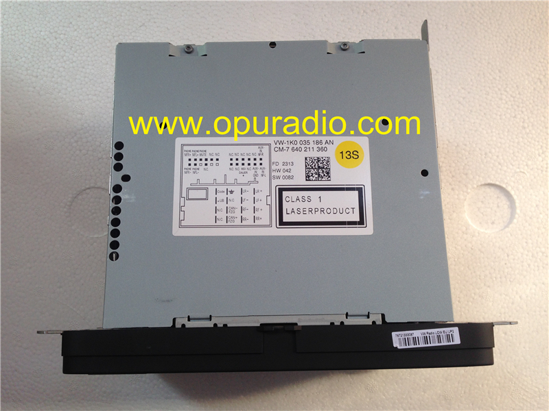 Bosch single CD MP3 head unit RCD310 1K0 035 186 AN Made in Portugal for VW Radio LOW EU UP2 with decode unlock Golf Jetta Passat Beatles