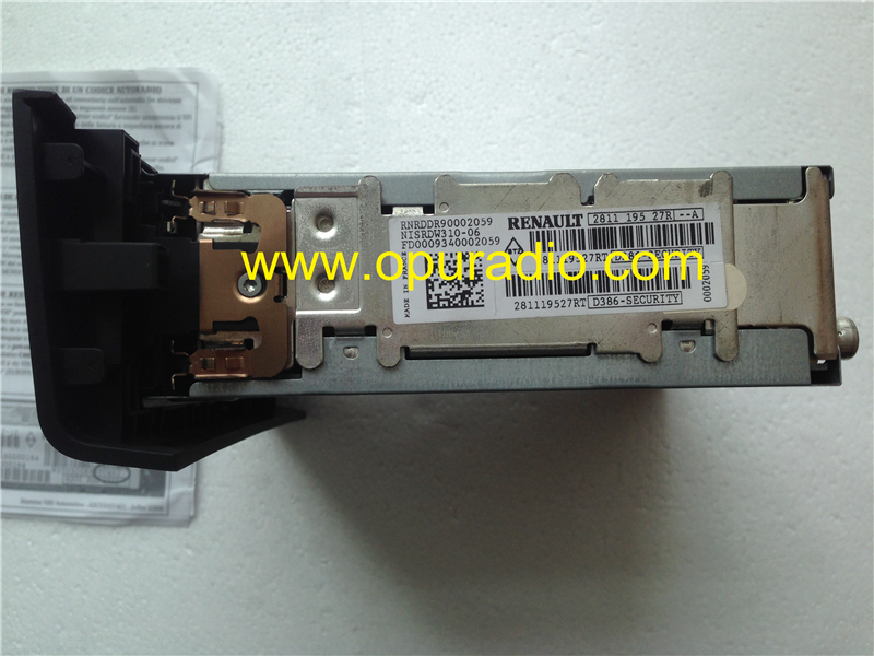 Renault CD radio VDO NISRDW310 for Koleos Europe MP3 Nissan 28185 JY01A car radio audio Made in France