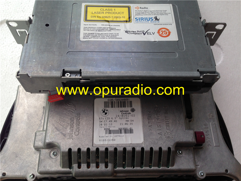 Harman Beacker HB 9546 Automative system Sirius Satellite Radio for BMW X5 car audio with Display monitor