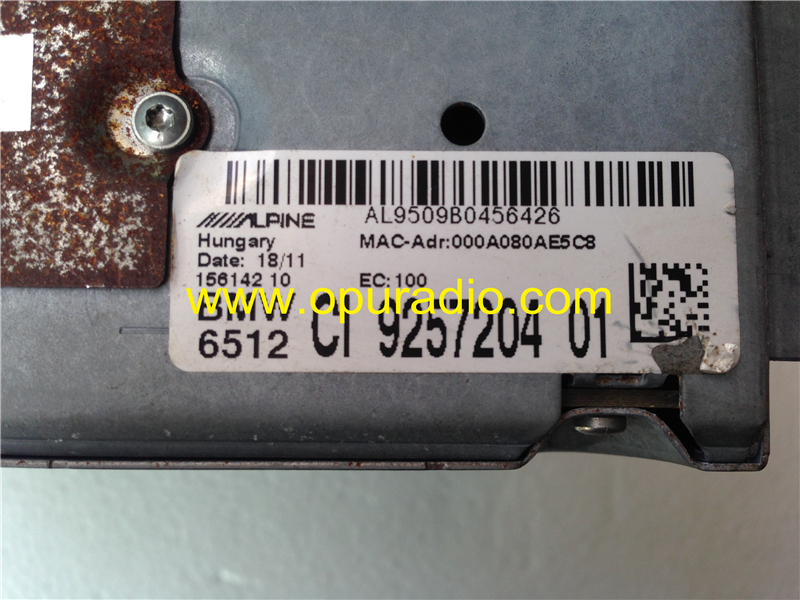 BMW 6512 Alpine DVD Navigation Satellite radio for BMW X5 5 series car radio head unit