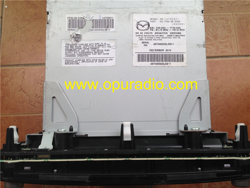 Mazda FF60 66 DV0A Voice Navigation 6-disc CD changer for Mazda RX-8 Map Navigation radio video car audio tuner 09-11 US Canada