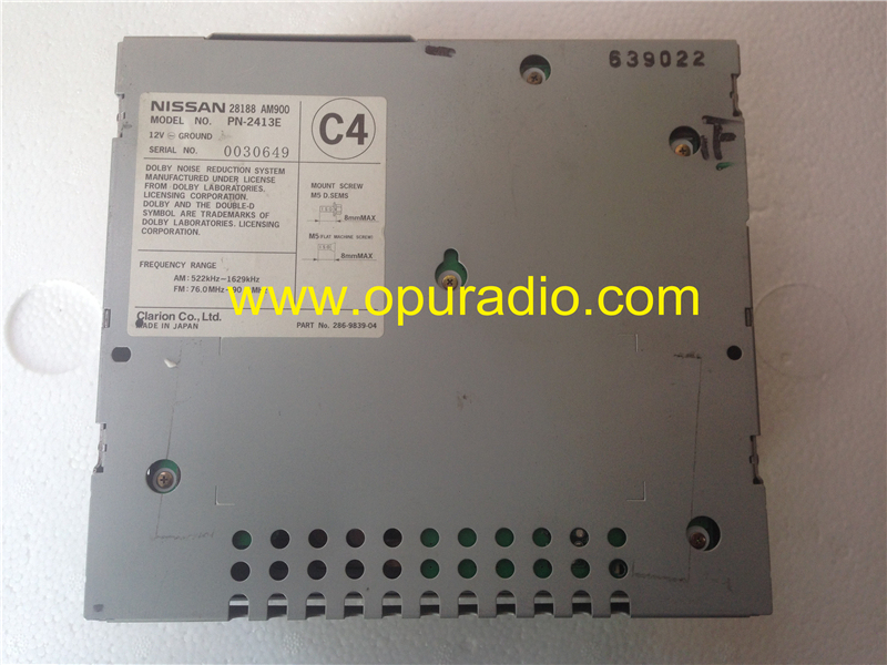Nissan 28188 AM900 Clarion 6 CD changer head unit for Infiniti G35 car radio tuner 2003 Japan version