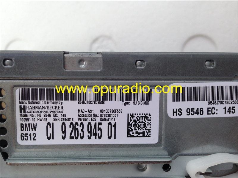 Harman Becker HB 9546 Sirius Satellite radio for BMW X5 car audio