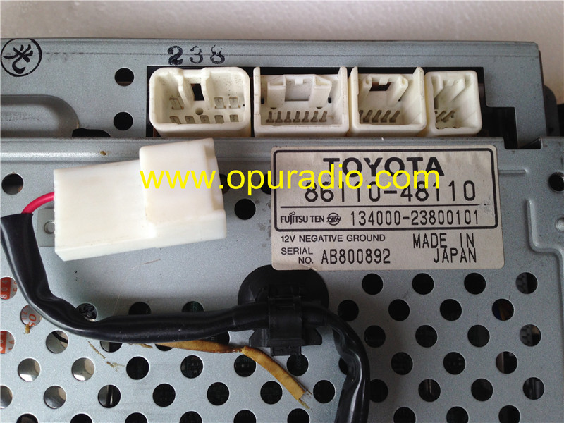 TOYOTA 86110-48110 LCD display completed monitor for Lexus RX330 RX-400H Fujitsu ten 134000-38300101 car radio