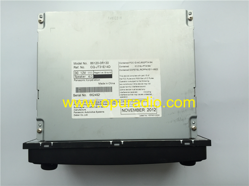 86120-0R130 Panasonic single CD Radio MP3 518C3 for Toyota Camry Corolla RAV4 Sienna Tundra 4Runner  update Bluetooth Audio Player