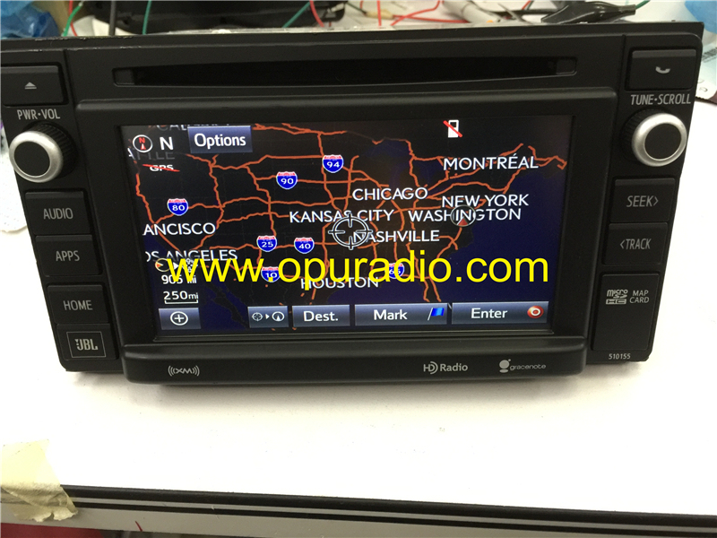 86100-0C241 for 2014-2017 Toyota Tacoma Entune Touch screen Navigation GPS JBL CD Player 2014-2015 Sequoia MAP SD Card Audio APPS XM HD Radio