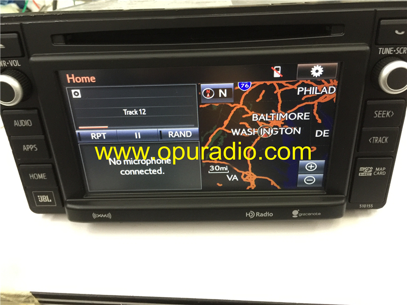86100-0C241 for 2014-2017 Toyota Tacoma Entune Touch screen Navigation GPS JBL CD Player 2014-2015 Sequoia MAP SD Card Audio APPS XM HD Radio