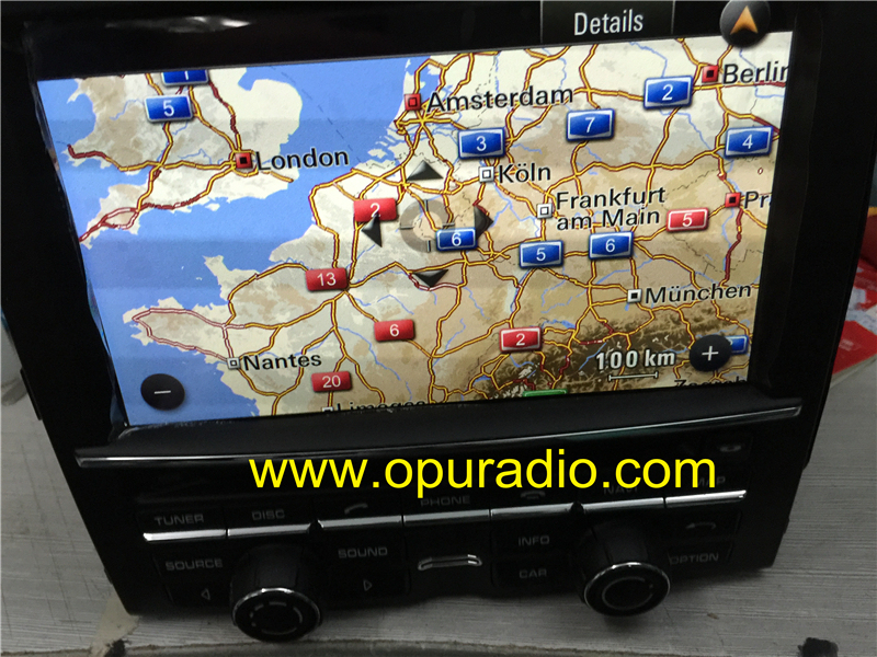 PCM3.1 RADIO Head Unit for Porsche 911 991 981 Boxter Cayenne Navigation GPS 6 disc CD DVD Changer Europe Version 40GB HDD
