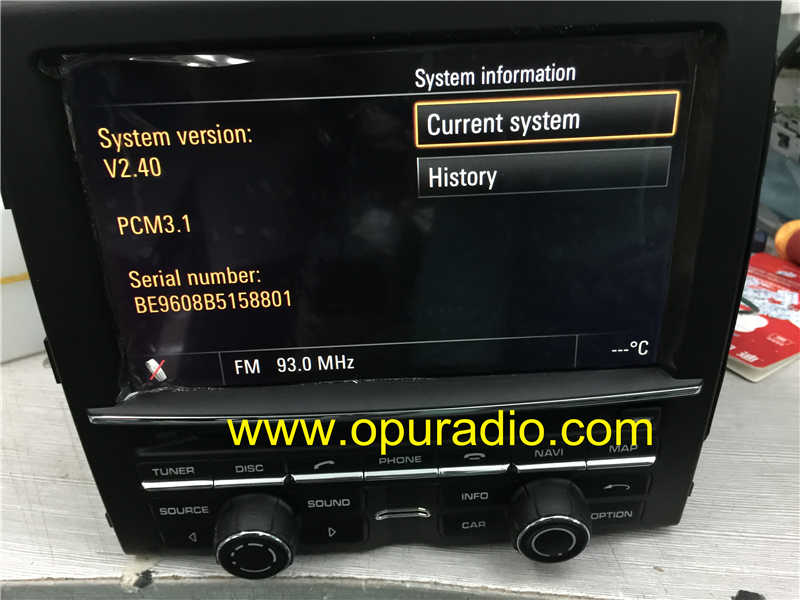 PCM3.1 RADIO Head Unit for Porsche 911 991 981 Boxter Cayenne Navigation GPS 6 disc CD DVD Changer Europe Version 40GB HDD
