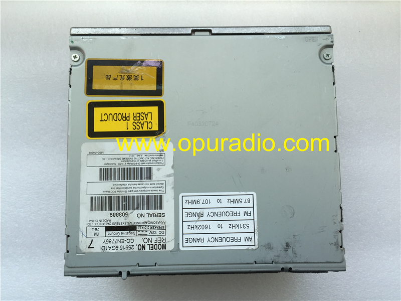25915 9GA1D Panasonic Automotive CQ-EN7785Y 6 Disc CD Changer for 2008-2012 Nissan Armada Pathfinder Bose Car Player