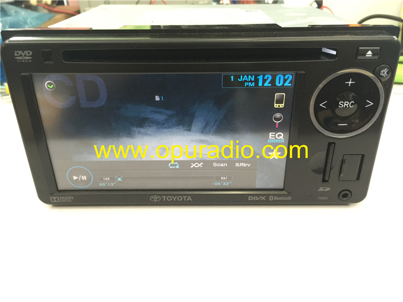TOYOTA PZ071-00A48 DVD video Player for 2015 Land Crusier car Radio SD Card Disc USB Ipod AUX AV Rear Monitor camera Region 2