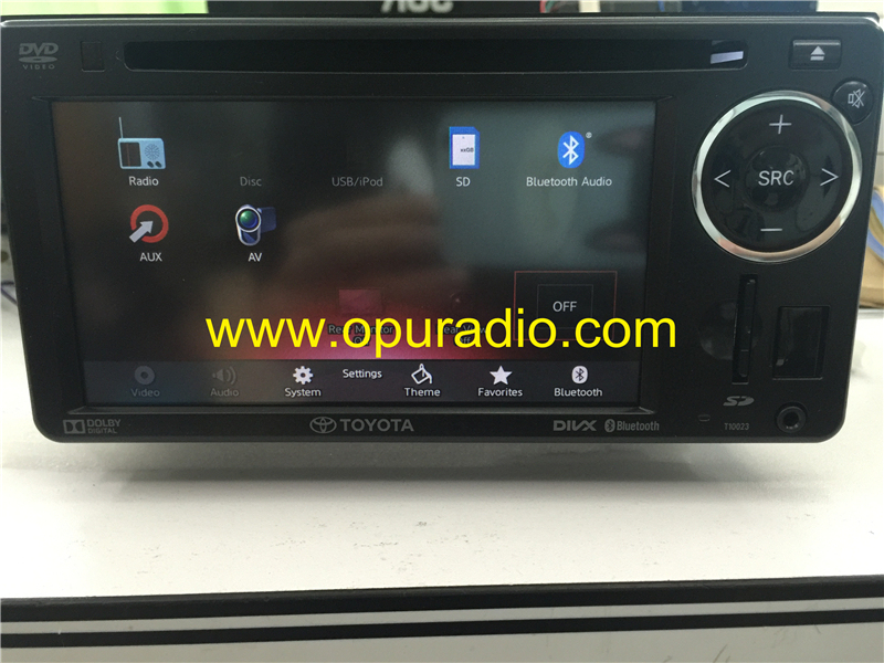 TOYOTA PZ071-00A48 DVD video Player for 2015 Land Crusier car Radio SD Card Disc USB Ipod AUX AV Rear Monitor camera Region 2