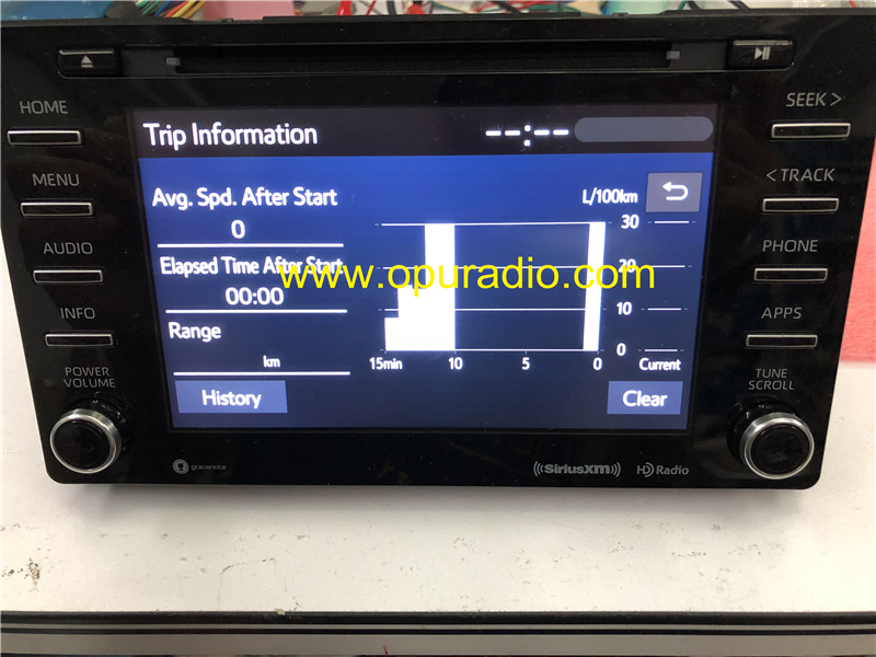 2018 TOYOTA Sienna 86140-08130 Fujitsu ten car Audio Phone APPS HD Radio Sirius XM USA Canada Version
