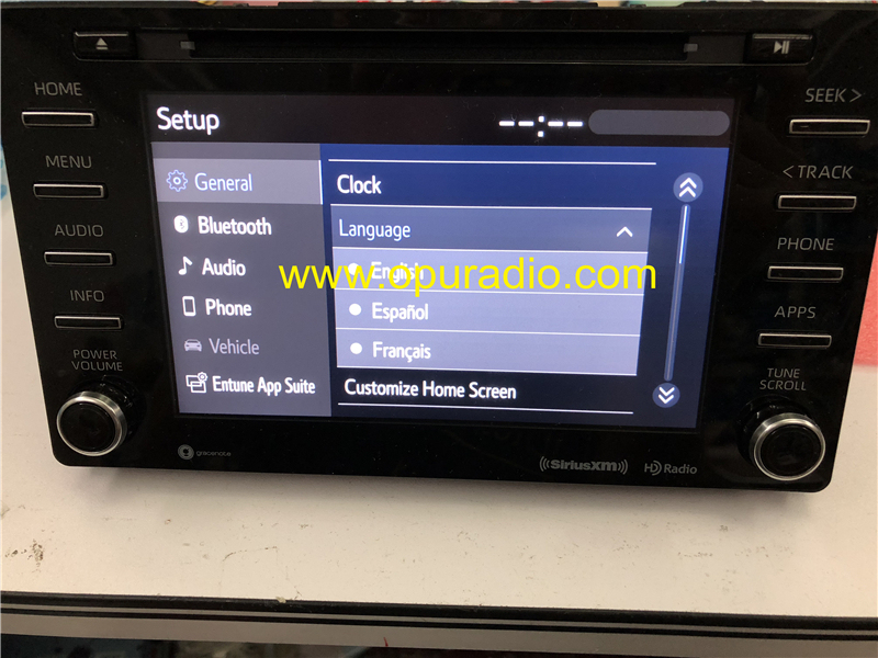 2018 TOYOTA Sienna 86140-08130 Fujitsu ten car Audio Phone APPS HD Radio Sirius XM USA Canada Version