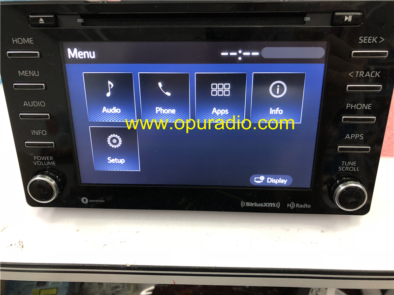 2018 TOYOTA Sienna 86140-08130 Fujitsu ten car Audio Phone APPS HD Radio Sirius XM USA Canada Version