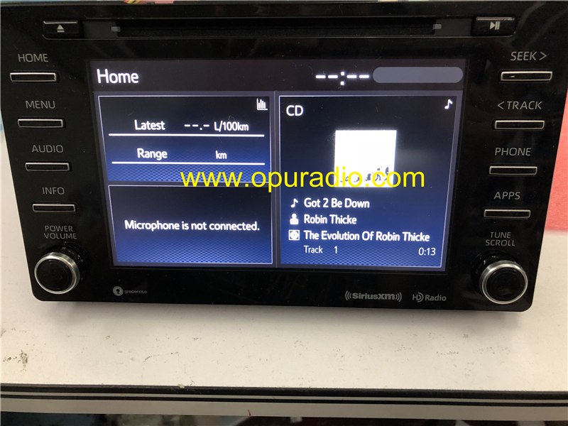 2018 TOYOTA Sienna 86140-08130 Fujitsu ten car Audio Phone APPS HD Radio Sirius XM USA Canada Version