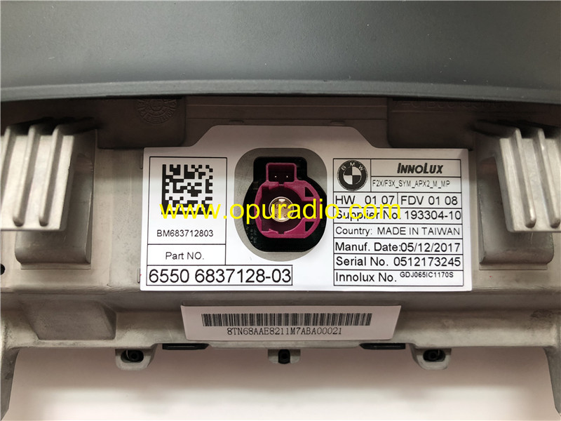 6550 6837128-03 Display Monitor Screen for BMW F2X F3X 2er 3er APX2 info 2018 reg car navigation EVO system MAP Phone 8705960 BMW Group 320i