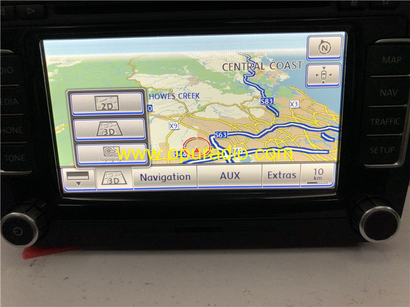 RNS510 Continental Navigation Radio Australia version Phone Tone NAV TRAFFIC