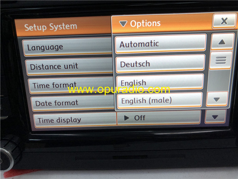 RNS510 Continental Navigation Radio Australia version Phone Tone NAV TRAFFIC