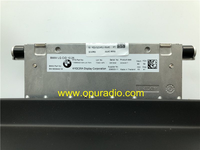BMW LG CID 10.25 KYD KYOCERA Display BM 6839442 6805326 Monitor with touch screen for 2018 7 series new 7er G11 G12 740Le 750i 760i Bordmonitor EVO ca