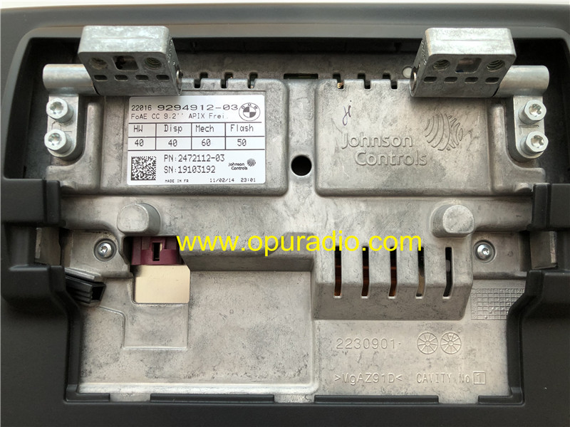 BMW overhead Johnson controls Optrex 9.2inch T-55240GD092 BMW 7 Series Rolls-Royce Lamborghini car Overhead Roof Headrest Entertainment DVD player