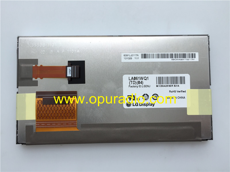 LG Display LA061WQ1 TD04 Screen Monitor for 14-16 Toyota Camry RAV4 Corolla Fujitsu Ten HD Radio JBL NON-JBL Navi NON-Navi Media car audio
