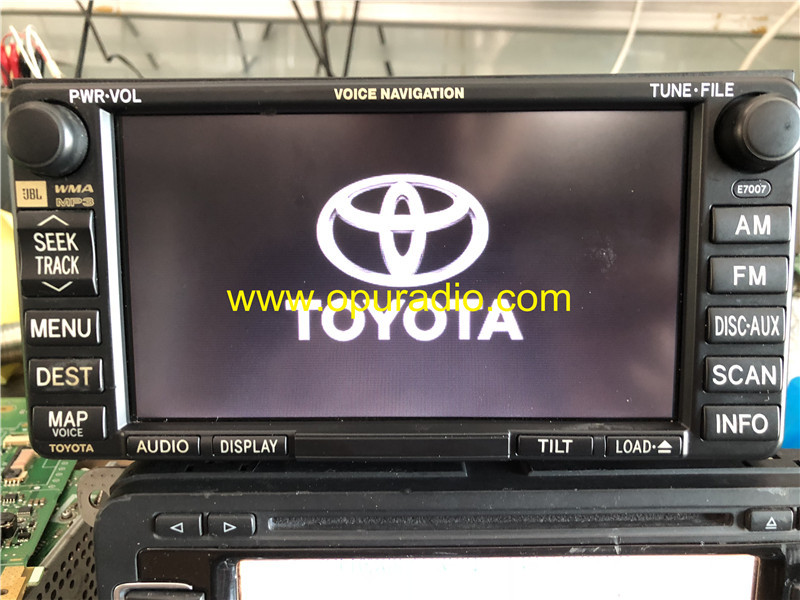 TOYOTA 86120-08160 JBL Car Radio E7007 MAP Voice Navigation WMA MP3 4CD changer for 2006-2010 Sienna Solara 4 Runner Audio Media
