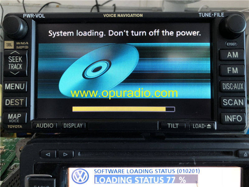 TOYOTA 86120-08160 JBL Car Radio E7007 MAP Voice Navigation WMA MP3 4CD changer for 2006-2010 Sienna Solara 4 Runner Audio Media