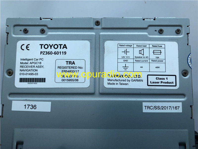 TOYOTA PZ360-60119 Radio Receiver Navigation CARMAX MAP Phone Bluetooth USB WIFI Media car GPS Prado Land Crusier 2018 up