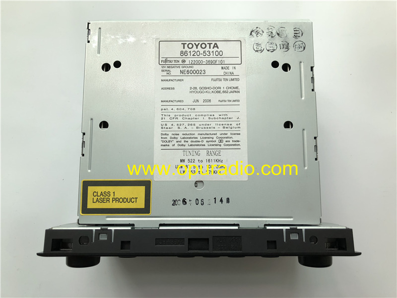 TOYOTA 86120-53100 Fujitsu Ten 6 CD Changer Radio for 2001-2006 Lexus IS200 IS300 AM FM TA Receiver Stereo CD player