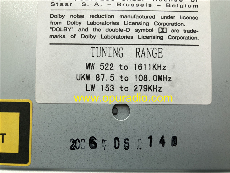 TOYOTA 86120-53100 Fujitsu Ten 6 CD Changer Radio for 2001-2006 Lexus IS200 IS300 AM FM TA Receiver Stereo CD player