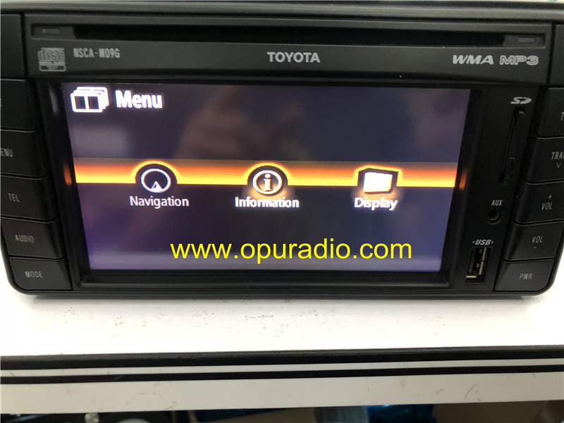 AVN TNS510 KIT 2010 TOYOTA AVENSIS Diesel Estate 5 Door SAT NAV PZ445-00333 AISIN AW 86113-60V860 SD AUX USB AUDIO TEL MAP VOICE RDS WMA MP3 NSCA-W09G