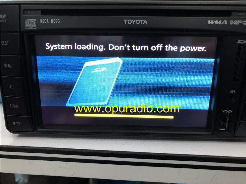 AVN TNS510 KIT 2010 TOYOTA AVENSIS Diesel Estate 5 Door SAT NAV PZ445-00333 AISIN AW 86113-60V860 SD AUX USB AUDIO TEL MAP VOICE RDS WMA MP3 NSCA-W09G