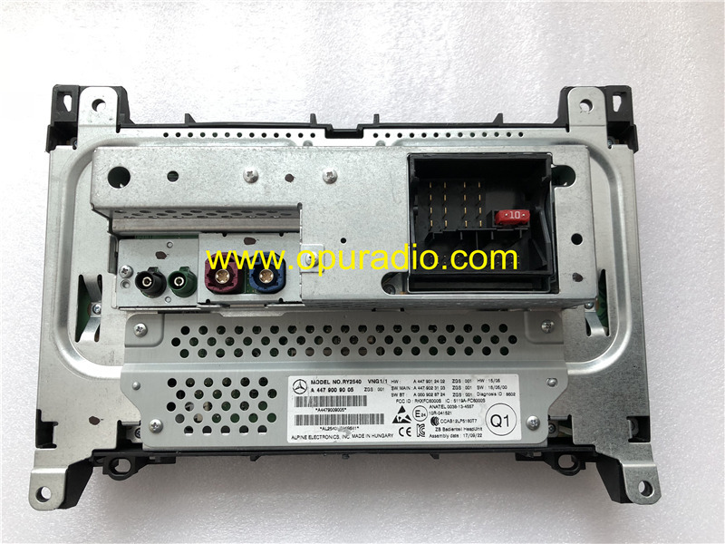 RY2540 Radio Alpine A4479009005 for 2016-2018 Mercedes Benz VITO W447 V-class Audio 15 SD USB AUX Bluetooth Media Phone Navi