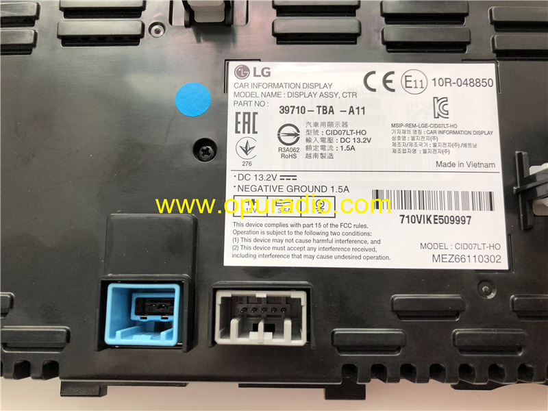 LG CAR INFORMATION DISPLAY 39710-TBA-A11 TOUCH SCREEN for 2016-2018 HONDA CIVIC car Audio