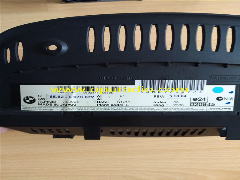 Wirings Tester with Emulator for BMW CCC car Navigation 1 3 series